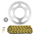 KIT CHAINE ADAPTABLE DERBI 50 SENDA SM RACING 2018>2020, SENDA SM XTREME 2018>2020 420 11x59 (DIAM COURONNE 108/123/6.5) (DEMULTIPLICATION ORIGINE) -AFAM