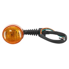 CLIGNOTANT SCOOT ADAPTABLE MBK 50 NITRO / YAMAHA 50 AEROX AR NOIR CABOCHON ORANGE A AMPOULE (VENDU A L'UNITE) -SELECTION P2R