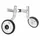 STABILISATEUR VELO P2R RENFORCE ROUE PLASTIQUE POUR VELO 12-18" (PAIRE)
