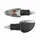 CLIGNOTANT UNIVERSEL REPLAY FLECHE A AMPOULE BA9S BASE ABS TRANSPARENT/NOIR (L 79mm / H 28mm / L 41mm) (PAIRE) **