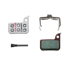 DISC BRAKE PAD SET ROAD/MTB SRAM FORCE 1, FORCE 22, RED 22B1, CX1, RIVAL 1, APEX HRD AND ULTIMATE (SWISSSTOP ORGANIC - DISC 32E) (PAIR CARDED) - COMPATIBLE E-BIKE