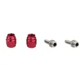 BRAKE HOSE CONNECTOR BRAKE ELVEDES OLIVE AND INSERT/PIN COMPATIBLE SRAM/AVID RED (PAIR OLIVE AND INSERT)