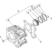 Ensemble cylindre-piston-axe de piston