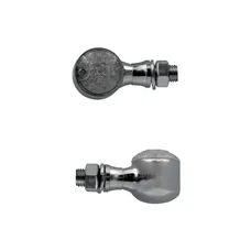 CLIGNOTANT MOTO TAAC FR16 7 LEDS FUME/CHROME ALU (M10 / LONG 42mm / H 27mm) (PAIRE) QUALITE PREMIUM -HOMOLOGUE ECE