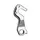 DERAILLEUR HANGER ALUMINIUM MARWI CUBE GH-257 (SOLD INDIVIDUALLY CARDED)