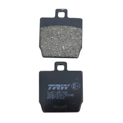 BRAKE PAD SET TRW FOR MBK 50 STUNT 2000> FRONT, NITRO REAR 1997>2003 REAR/YAMAHA 50 SLIDER 2000> FRONT, AEROX 1997>2003 REAR (MCB701 LC)