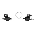 MANETTE ROUTE / GRAVEL P2R POUR CINTRE PLAT 8V. PUSH-PULL COMPATIBLE SHIMANO TRIPLE (PAIRE)