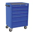SERVANTE D'ATELIER PROFESSIONNELLE CYCLUS 5 TIROIRS BLUE ON ROULETTE (L 425 X L 615 X H 820 mm) -MADE IN GERMANY