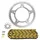 KIT CHAINE ADAPTABLE APRILIA 50 RX RACING 2002>2006, RX 2002>2005 420 11x51 (DIAM COURONNE 105/120/8.5) (DEMULTIPLICATION ORIGINE) -AFAM