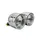 PHARE/OPTIQUE MOTO AVOC DOUBLE DIAM 90 mm LAMPE H4 + FEU DE POSITION CHROME ENTRAXE DE FIXATION 210mm (HOMOLOGUE CE)
