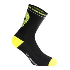 SOCKS/ANKLE SOCKS SUMMER GIST CRANE/SKULL BLACK-YELLOW FLUORESCENT 40/43 - HEIGHT 18 cm (PAIR) -5860