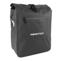 BICYCLE PANNIER SAC BANDOULIERE NEWTON BLACK RIGHT/LEFT 20L MOUNTING KIT TO CROCHET AND VELCRO FOR CARRIER