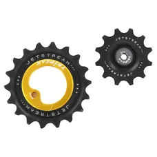 DERAILLEUR JOCKEY WHEEL AOPW TRIPEAK 12-18 TEETH CERAMIC 11X2-SPEED SHIMANO DURA-ACE R9100 OR (SET OF 2) (WARRANTY 4 YEARS)