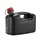 JERRYCAN/BIDON ESSENCE/CARBURANT PRESSOL EN POLYETHYLENE NOIR AVEC BEC FLEXIBLE 5L (AVEC GRADUATION)