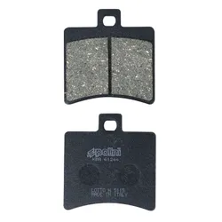 PLAQUETTE DE FREIN POLINI POUR PEUGEOT 125 CITYSTAR R / DERBI 125-250 RAMBLA / BENELLI 250 VELVET / APRILIA 50 SCARABEO DITECH, 300 ATLANTIC (L 50.8mm - H 53.5mm - P 9.3mm) (174.0020) (ORIGINAL)