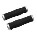 GRIP CITY IMPORT ANATOMIQUE MOUSSE BLACK SERRAGE CHC SILVER L130MM (PAIR)