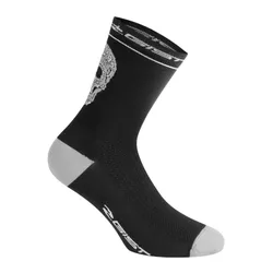 SOCKS/ANKLE SOCKS SUMMER GIST CRANE/SKULL BLACK-GREY 36/39 - HEIGHT 18 cm (PAIR) -5860