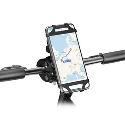 SMARTPHONE MOUNT/TELEPHONE RIXUS UNIVERSAL WITH SANGLE SILICONE BLACK WITH MOUNTING KIT TO CLAMP ON HANDLEBAR(SOLD INDIVIDUALLY) -RXHB61