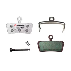 PLAQUETTE DE FREIN VTT AVID XO TRAIL, ELIXIR 9 ET ELIXIR 7 TRAIL, SRAM G2 ULTIMATE ET RSC, Guide Ultimate, RSC, RS, R, T (SWISSSTOP ORGANIC - DISC 31E)(PAIRE SUR CARTE) - COMPATIBLE VAE