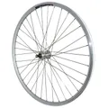 TREKKING WHEEL BRAKE SHOE LOCKING 700 X 35 - 28" M260 REAR REINFORCED HUB MICHE MAGNUM SILVER FREEWHEEL 6/7-SPEED SPECIAL LOUEUR RIM 19C 36 SPOKES STAINLESS STEEL -WEIGHT MAX 130 kg
