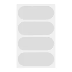 AUTOCOLLANT/STICKER CASQUE REFLECHISSANT GRIS (VENDU PAR 4) -P2R- **