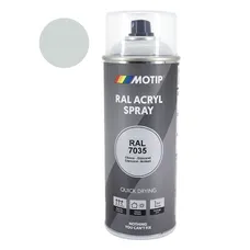 BOMBE DE PEINTURE MOTIP INDUSTRIEL GRIS CLAIR RAL 7035 SECHAGE RAPIDE (spray 400 ml) (07034)