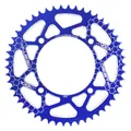 ADAPTABLE REAR SPROCKET 50CC GEARED MOTORCYCLE VOCA BESTIA BETA 50 RR ENDURO 2006>2018, 50 RR MOTARD 2005>2018, 50 RR STANDARD 2005>2008 420 50 DTS ALUMINIUM CNC BLUE (DIAMETER 100/120/8.5)