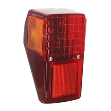 FEU ARRIERE CYCLO ADAPTABLE PEUGEOT 103 MVL, VOGUE ROUGE AVEC CATADIOPTRES -SELECTION P2R