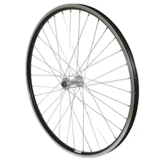 MTB WHEEL BRAKE SHOE LOCKING 26" P2R FRONT ALUMINIUM BLACK DOUBLE WALL HUB ALUMINIUM