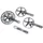 ROAD CRANKSET STRONGLIGHT 9/10-SPEED IMPACT TANDEM SILVER 170 mm 51-39-30 (KIT FRONT + REAR) (AXLE SQUARE TAPER 115 mm)