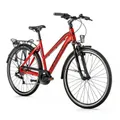 CONVENTIONAL BICYCLE CITY BIKE 28 LEADER FOX FERRARA WOMEN'S RED DUCATI 8-SPEED FRAME 18 INCHES (SIZE ADULT 170 TO 178 cm)