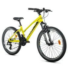 CONVENTIONAL BICYCLE MTB 24 LEADER FOX SPIDER 2026 FILLE YELLOW 7-SPEED (SIZE CHILDREN'S 135 TO 145 cm)