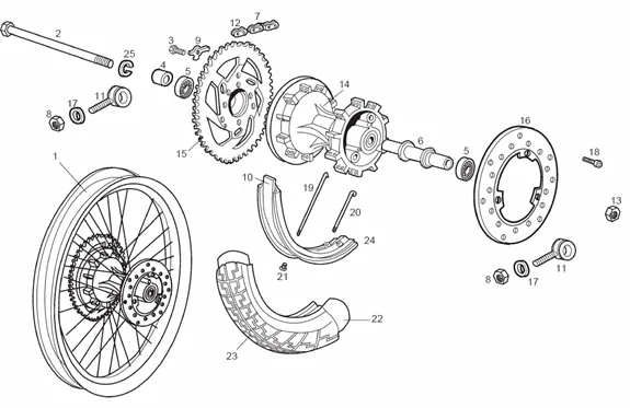 Roue arrière