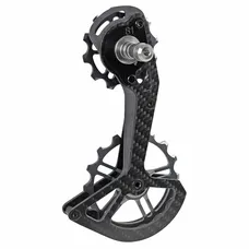 DERAILLEUR CAGE OVERSIZE ROAD REAR COMPATIBLE SHIMANO ULTEGRA RD8150/DURA-ACE 12-SPEED RD9250 (IN CARBON WITH BEARING CERAMIC AND GALETS 12 AND 16T)