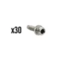 BRAKE HOSE CONNECTOR BRAKE ELVEDES INSERT/PIN COMPATIBLE SRAM AV03-1 SILVER (SOLD IN PACKS OF 30)