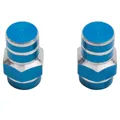 CAP OF VALVE SCOOTER/MOPED REPLAY VS 6 FLATS BLUE (PAIR)