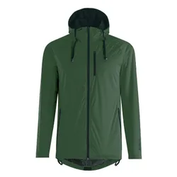 RAIN JACKET ADULT GIST MICRON WATERPROOF 15 MICRON WITH CAPUCHE GREEN KAKI L -5276