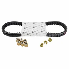 KIT TRANSMISSION (COURROIE, GALETS, GUIDES) ORIGINE PIAGGIO 125 GTS E3 2009>2016 -1R000566