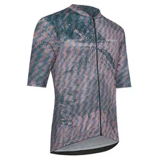 CYCLING JERSEY GIST SUMMER HYPER SLEEVES SHORT ZIP TOTAL BLUE/PURPLE TO RAYURES M -5347