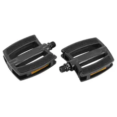PEDAL CITY MARWI BLACK RESIN WITH INSERTS SUPER GRIP 9/16" (PAIR CARDED)
