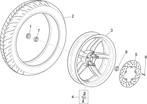 Roue arrière
