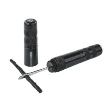 REPAIR KIT TYRE TUBELESS ROAD/MTB HUTCHINSON PER L'OUTER WITH MECHES - CAPSULE ALUMINIUM (5 MECHES D 1.5 mm + 5 MECHES D 3 mm + TOOL)