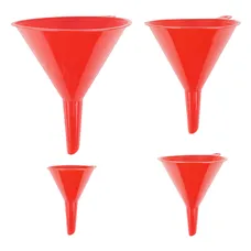 ENTONNOIR EN POLYETHYLENE ORANGE DIAMETRE 50-75-100-120 mm (JEU DE 4) -P2R