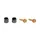 BRAKE HOSE CONNECTOR BRAKE ELVEDES OLIVE AND INSERT/PIN COMPATIBLE TEKTRO 5.0 (PAIR OLIVE AND INSERT)