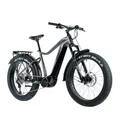 ELECTRIC BICYCLE/E-BIKE MTB FAT BIKE 26 LEADER FOX BRASA SILVER 11-SPEED MID-DRIVE MOTOR PANASONIC GX ULTIMATE 36-SPEED 95NM BATTERY 20AH (20'' - H47CM - SIZE L - FOR ADULT OF 178 cm TO 190 cm)