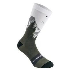 SOCKS/ANKLE SOCKS SUMMER GIST TRENDY WHITE MONTAGNE 43/47 ECOLOGIQUE - HEIGHT 20 cm (PAIR) -5863