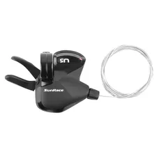 MTB SHIFTER SUNRACE RIGHT DUAL LEVER DLUS51 PUSH-PUSH U-SERIES 10-SPEED WITH AFFICHEUR VITESSE - COMPATIBLE SHIMANO CUES, LINKGLIDE