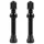 TUBELESS VALVE SCHRADER VELOX ALUMINIUM BLACK 60 mm VALVE CORE REMOVABLE (SOLD AS A PAIR CARDED) COMPATIBLE BOSCH