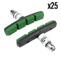 BRAKE SHOE HOLDER FOR E-BIKE V-BRAKE TO SCREW DEPORTE MARWI 75 mm BLACK/GREEN KEVLAR (CASE 25 PAIRS)