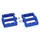 PEDAL MTB PLATEFORME DOWNHILL/BMX SWITCH JUMP RESIN BLUE THREAD 9/16 WITH PICOTS SILVER (PAIR)